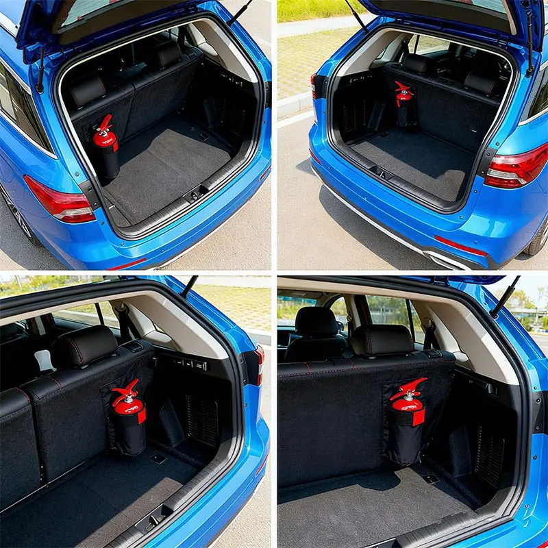 1pc Car Fire Extinguisher Organizer Trunk Storage Bag, Backseat Storage thumbnail 5