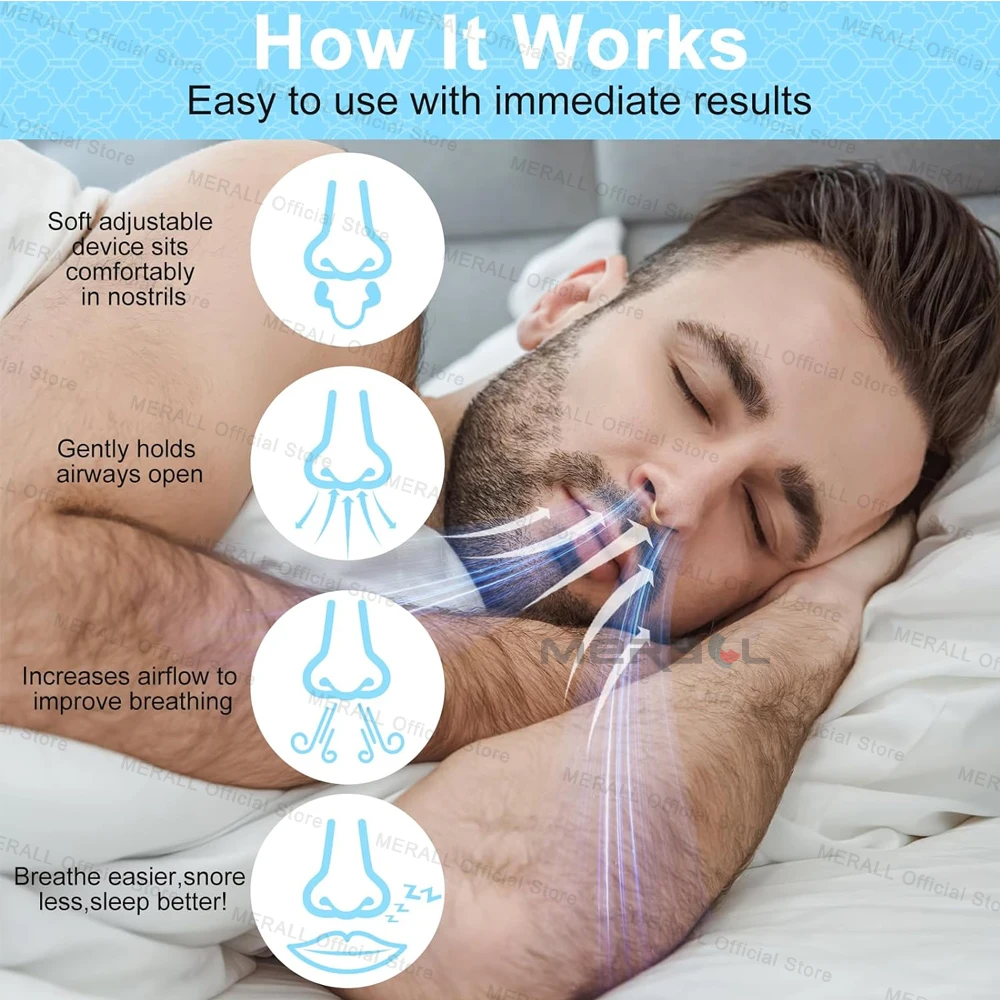Stop Snoring Nose Clip Nasal Silicone Nose Clip Anti Snoring