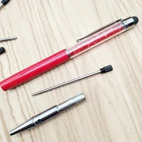 20/50pcs/lot 0.7mm Metal Pen Refill for Crystal Diamond Ballpoint Pen Rod Cartridge Core 7cm Black Blue Refills Rod Stationery 2