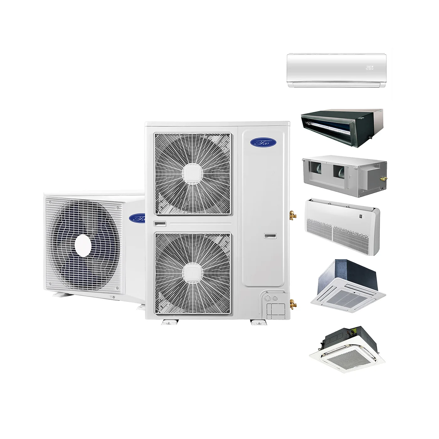 

TX R32 R410A 12000 Btu Multi Split Air Conditioning Fan Coil Unit for Inverter Central Air Conditioner HVAC Systems Indoor Unit