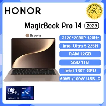 Portátil Honor MagicBook Art 14 Ultra5/Ultra7 32G 1T Pantalla OLED de 14.6 pulgadas 3.1K 120Hz 1