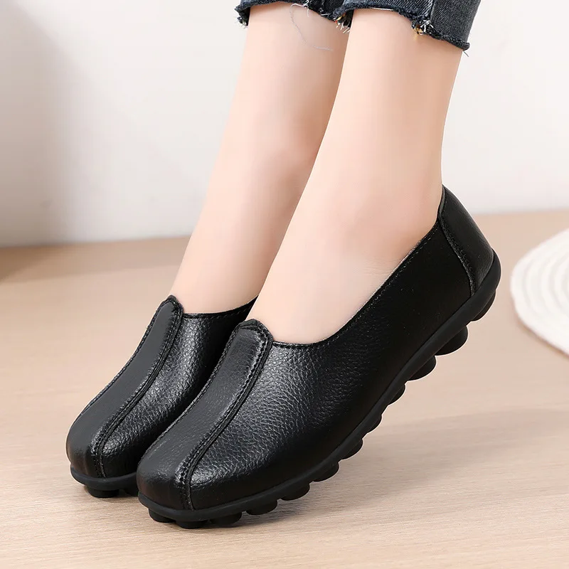 Women Casual Flat Shoes 2023 Spring Autumn Flat Loafer Women Shoes Female Casual Shoes Office Lady Comfort Shoes Plus Size