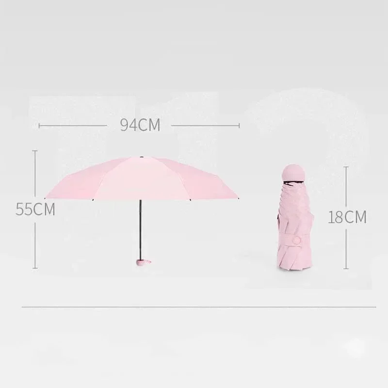 Portable Mini Umbrella with UV Protection for Women and Men