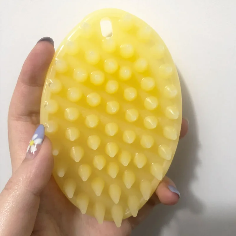 Pet Products For Dog Cat Massage Brush Combs Cleaner Puppy Hair Removal Slicker Brushes Wash Tools Soft Gentle Silicone Bristles 4
