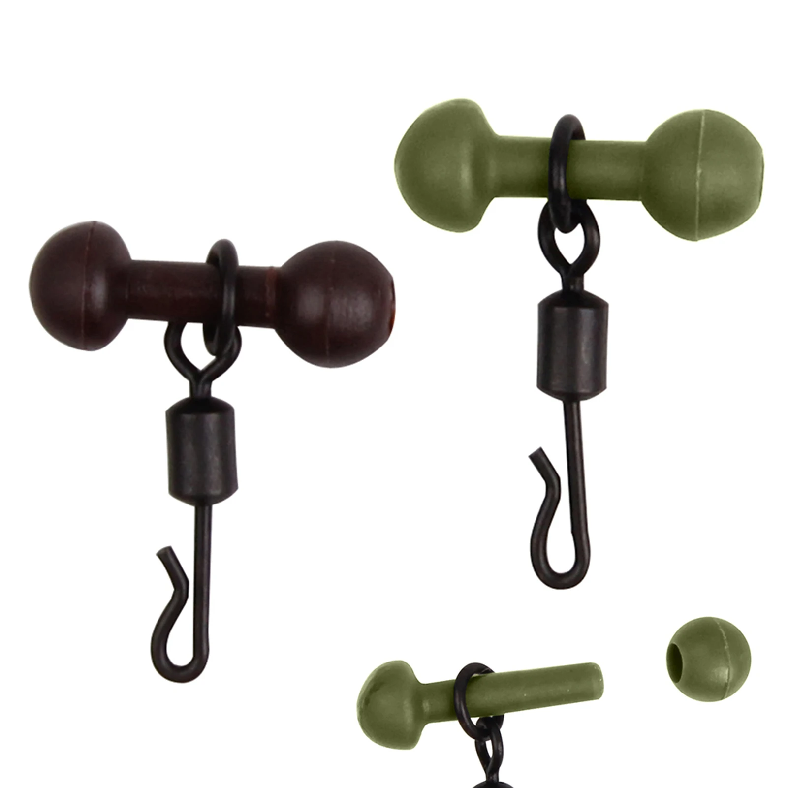 10 stks set chod kralen rolling quick change wartels visgerei voor heli