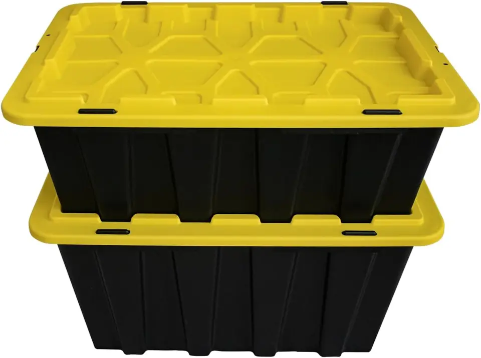 17 Gallon Stackable Plastic Storage Bin with Lids