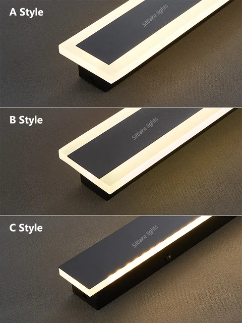 โคมไฟติดผนังกันน้ํากลางแจ้ง LED Strip พื้นหลังโคมไฟบันไดโคมไฟสวนห้องนั่งเล่นห้องนอนข้างเตียง IP65 โคมไฟติดผนัง 4 โคมไฟติดผนังกันน้ํากลางแจ้ง LED Strip พื้นหลังโคมไฟบันไดโคมไฟสวนห้องนั่งเล่นห้องนอนข้างเตียง IP65 โคมไฟติดผนัง 4