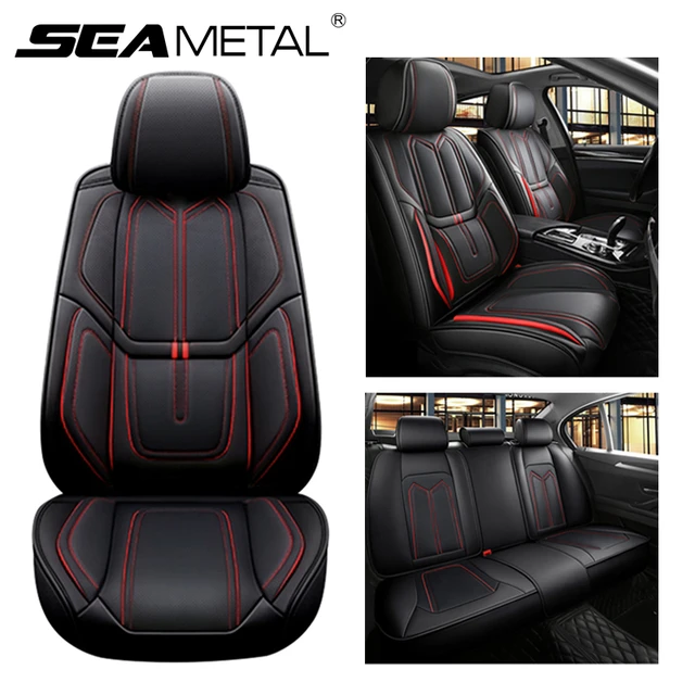 SEAMETAL Luxus Auto Sitzbezüge Nappa Leder Vorne Hinten Sitz Kissen Auto  Innen Protector Pad für Limousine SUV Lkw Fließheck - AliExpress