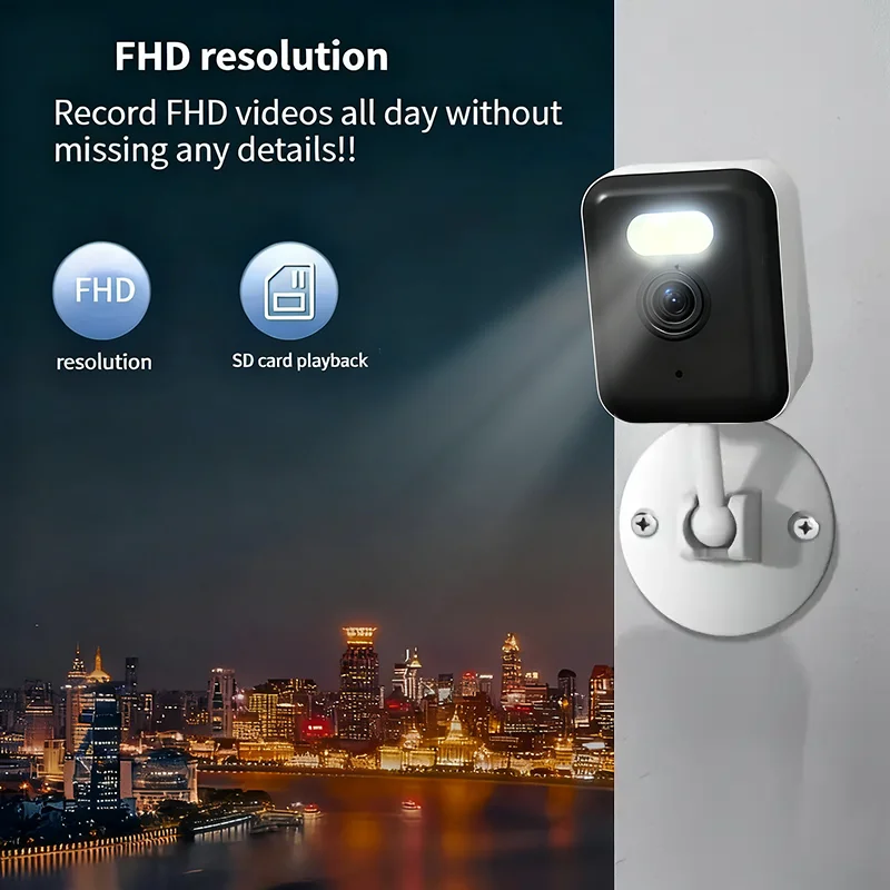 2.4G WiFi Smart Indoor/Outdoor Security Camera for Home,Baby/Elder/Pet Camera With Phone App,Color Night Vision 2-Way Audio 5