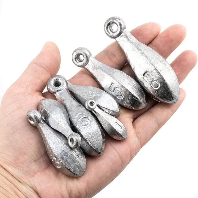 FishTrip Bank Sinkers Weights Easy to Cast & Retrieve for Bottom Surf  Fishing Tackle - AliExpress