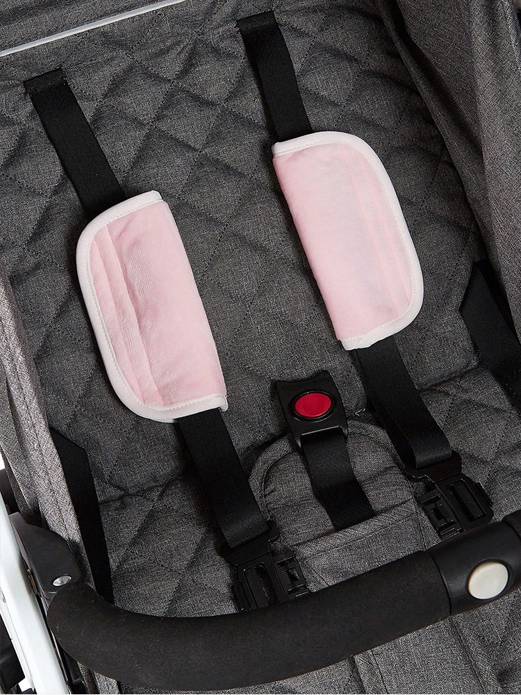Stroller Accessories Baby Safety Seat Belt Protecter Cover Stroller Accessories Cushion Shoulder Strap Infant Stroller Protective Saliva Towel