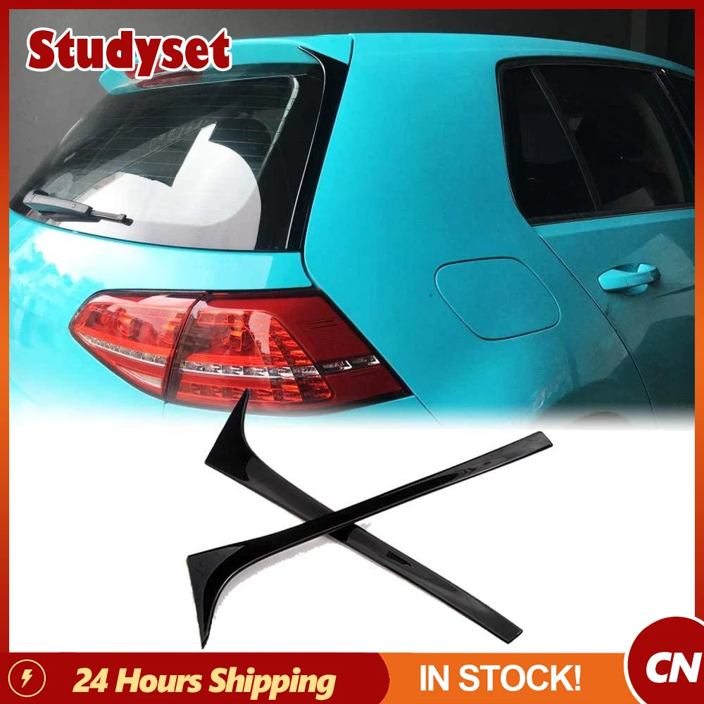 

2pcs Rear Window Spoiler Rear Wing Side Roof Spoiler Lip Window Vent Decoration Deflectors Compatible For Golf 7 Mk7 2014-2019