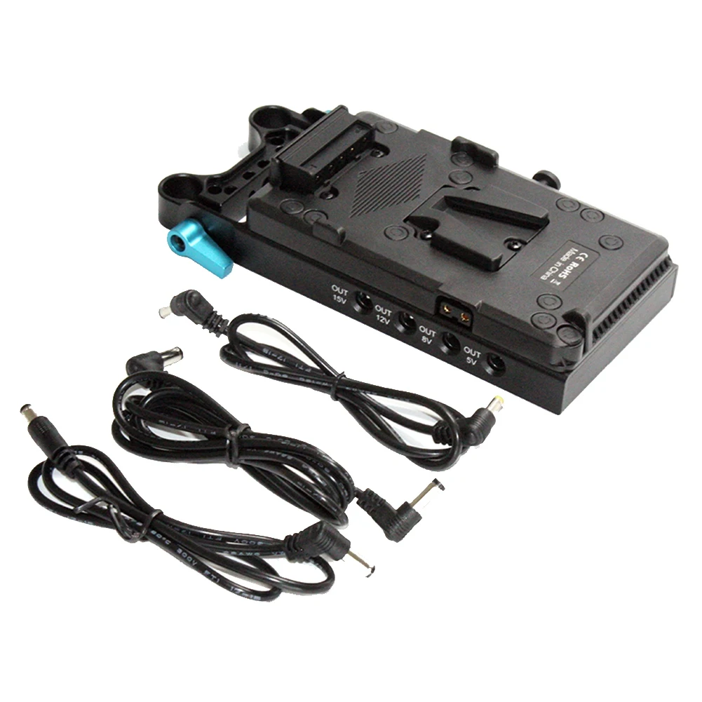 V Mount V-Lock Battery Plate Adapter for V Mount Battery Mounting Camera Video Light Monitor Audio Recorder