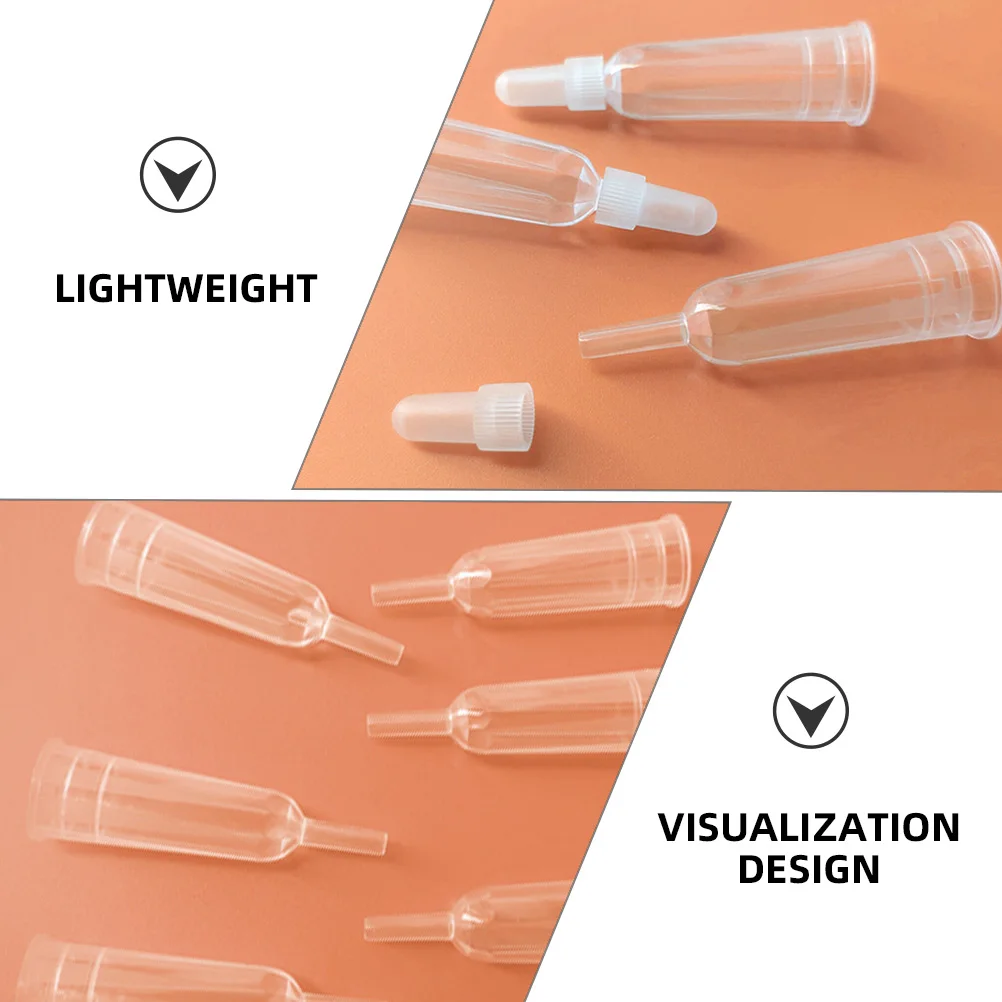 6 Pcs Ampoule Opener Ampule Bottles Tips Clear Replacement Liquids Dispensing Applicator Accessories for Dripper Shunt Caps
