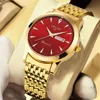 New retro Chinese red men's watch trend gorgeous personality double calendar durable business simple youth men's watch 3