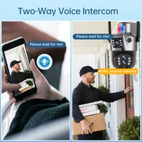 Caméra de Surveillance extérieure solaire 4G Sim 6K 12MP trois objectifs 10 Zoom numérique sans fil Cctv PTZ IP66 caméras de panneau solaire de sécurité 5