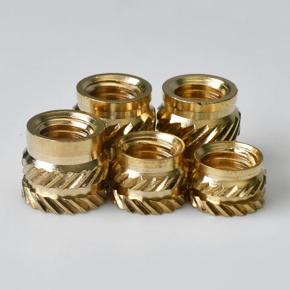 M1 M1.4 M1.6 M1.7 M2 M2.5 M3 M4 M5 M6 M8 Brass Heat Threaded Insert Nut Hot Melt Knurled Injection Embedment Nut of 3D Pringting images - 6