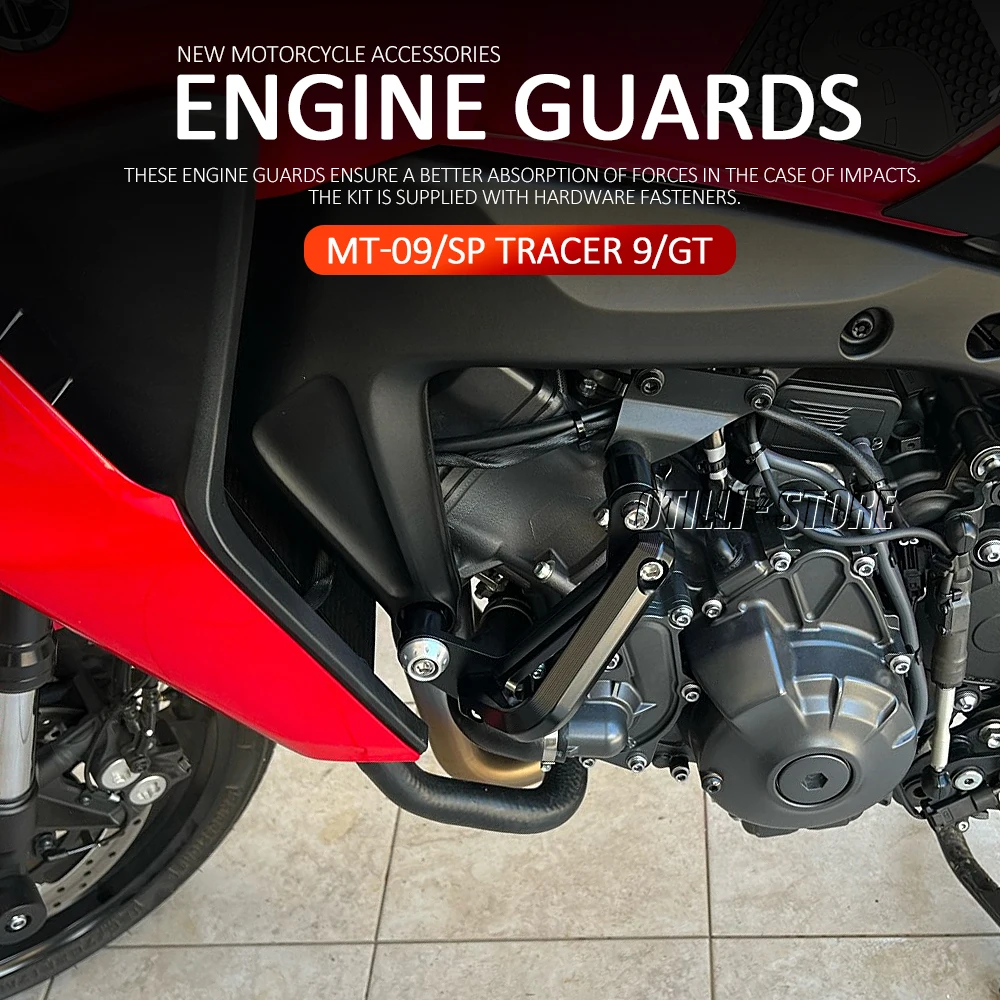 오토바이 추락 엔진 보호 가드 커버 크래시 바 프레임, 범퍼 트레이서 9 GT XSR 900, 야마하 MT-09 MT09 SP