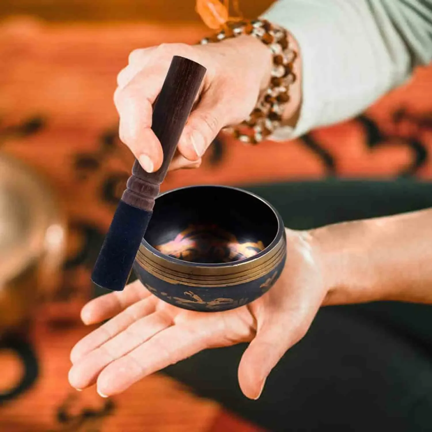 8cm Tibetan Singing Bowls For Meditation Yoga Sound Healing