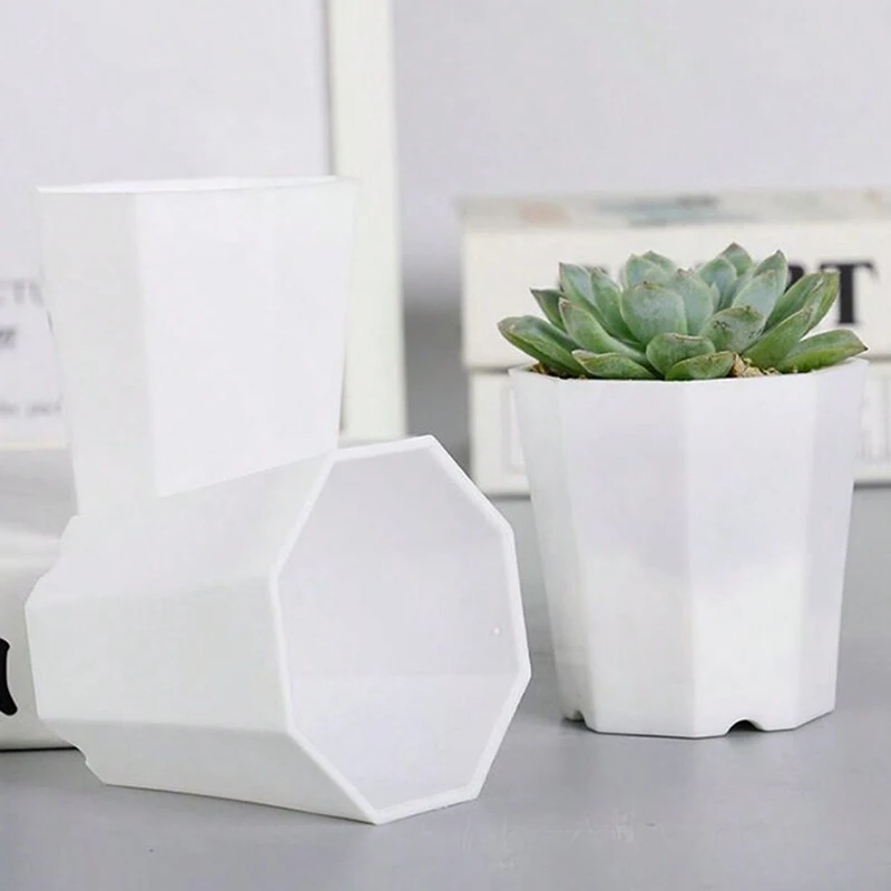 Flower Pot Set Plastic Color Breathable Mini Gardening Plant Tools Household Balcony Desktop Greenery Succulent Flowerpot TMZ