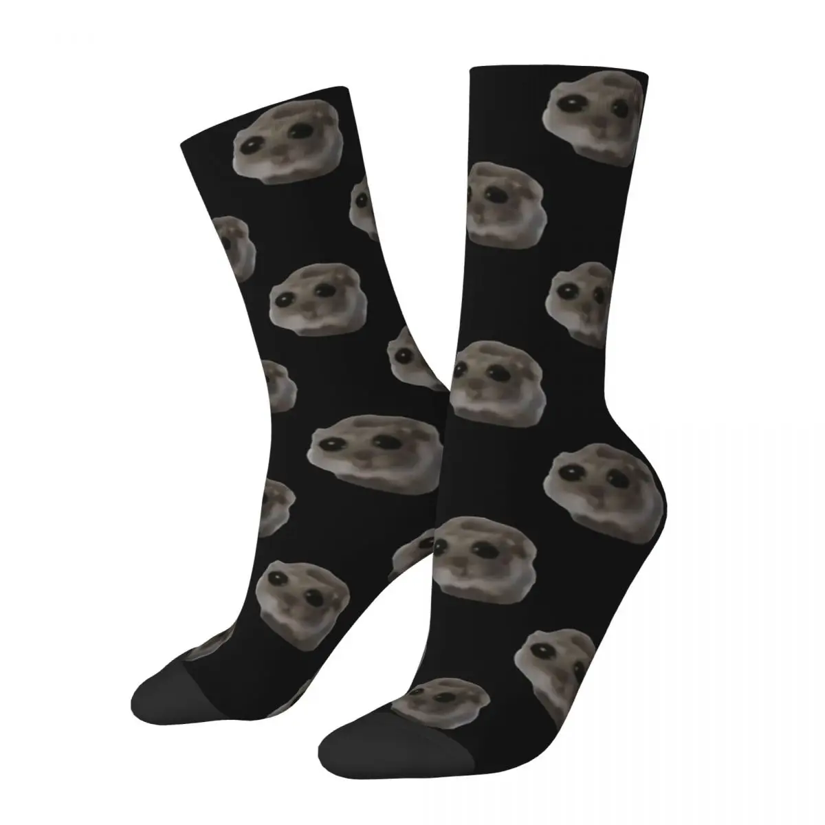 

Autumn Winter Retro Women Men This Is Me If You Even Care Sad Hamster Meme Socks Non-slip Basketball Socks