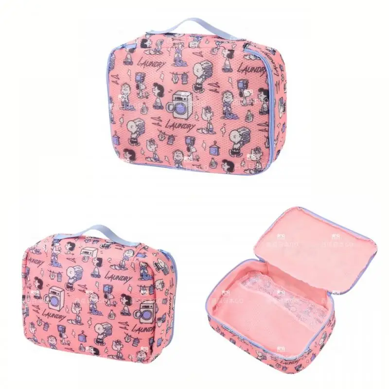 

Kawaii симпатичная сумочка Snoopy сумка для хранения косметичка Сумка для мытья сетка для хранения нижнего белья портативная большая емкость подарок для девочек на день рождения