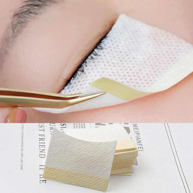 Eyelash Patches Eyelash Patch Eyelash Pads Eyelash Accessories Eyelash Extension Supplies 40Pcs Disposable Cotton eyelashes Patch Sticker For Removing False Lash Eye Pads Women Makeup Tools