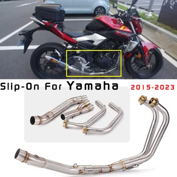 Full Systems Exhuast For Yamaha YZF R3 R25 MT03 Motorcycle Exhaust Escape Moto Modified Front Middle Link Pipe Muffler DB Killer