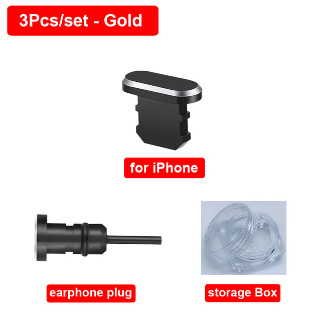 Metal Anti Dust Plug USB Type C Micro Charging Port Protector USB C 3.5mm Earphone Jack Sim Card For iPhone Redmi Samsung