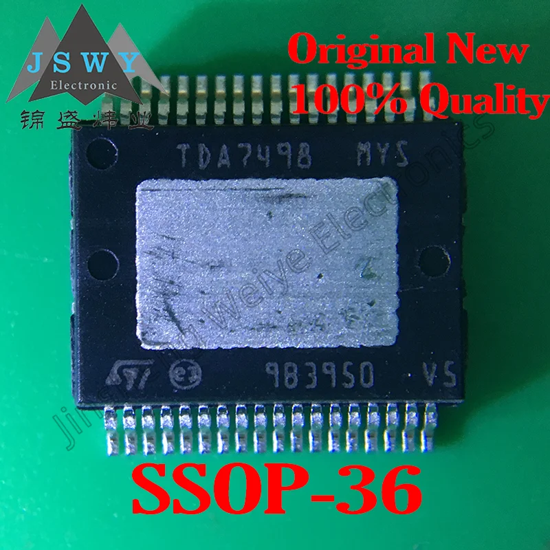 

5PCS TDA7498TR SMD SSOP36 TDA7498 TDA7498ETR TDA7498E Class D dual-channel audio amplifier chip Genuine Free Shipping