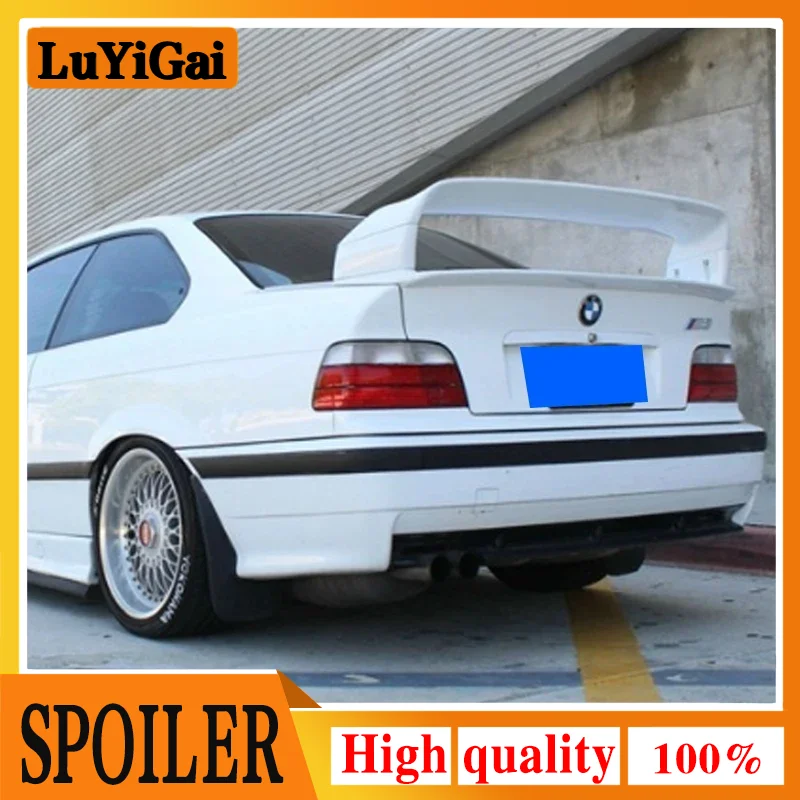 Per Bmw E36 M3 Spoiler 1990-2000 Bmw Serie M3 Spoiler Con Luce Abs Plastica Materail Spoiler Non Verniciato Per Bmw E36 M3 Spoiler