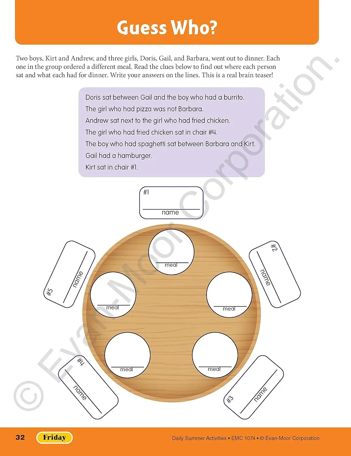 Daily Summer Activities Workbook 4