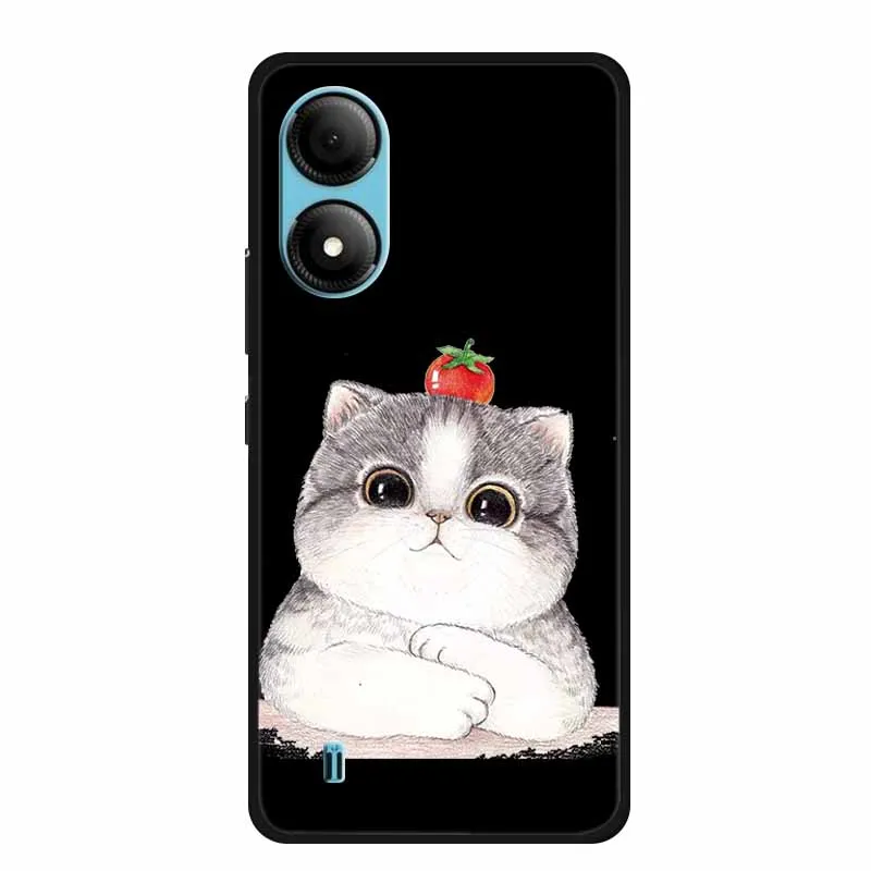 Cute Cartoon Cat Black Silicone Soft Phone Case - Stylish Protective Back Cover