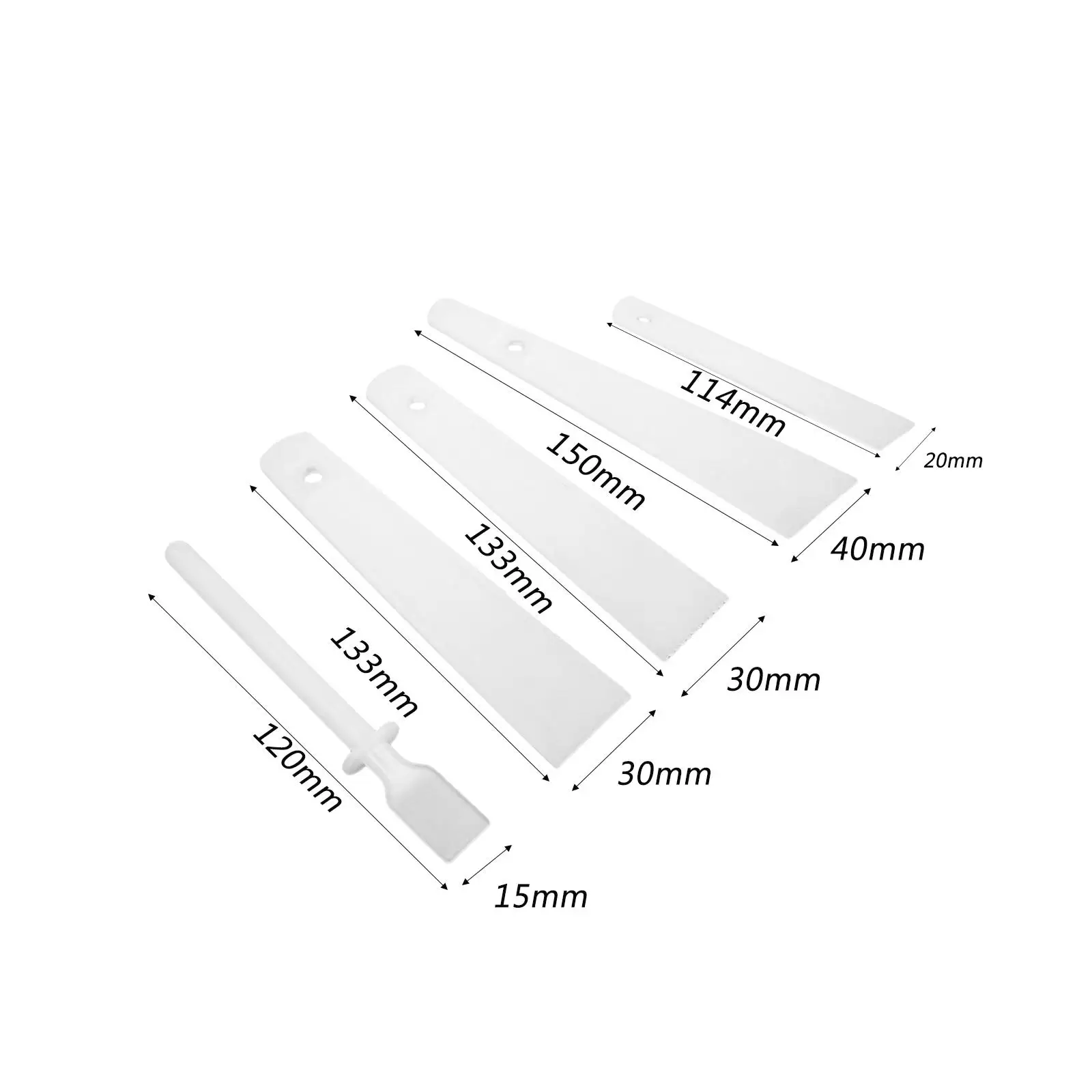5Pcs Glue Spreaders Multifunction Applicator Different Size Glue Smear Sticks