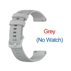 Premium Silicone Replacement Watchband - Adjustable & Durable Strap - 20 (GRAY)