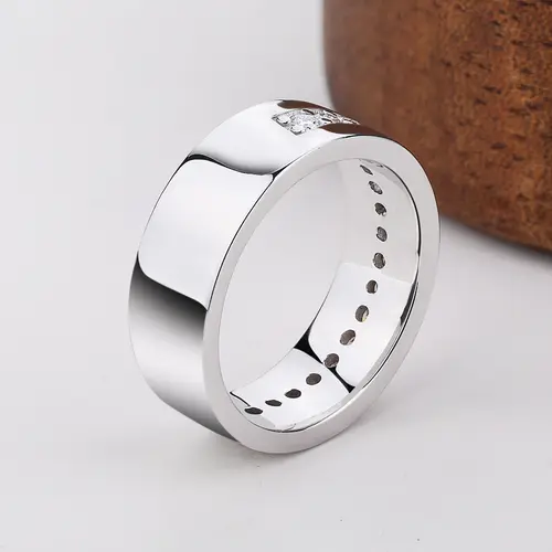 100% 925 Sterling Silver Full Moissanite Ring Man Women Sparkling Lab Diamond Eternity Band Wedding Rings Hip Hop Jewelry Gifts - Image 3