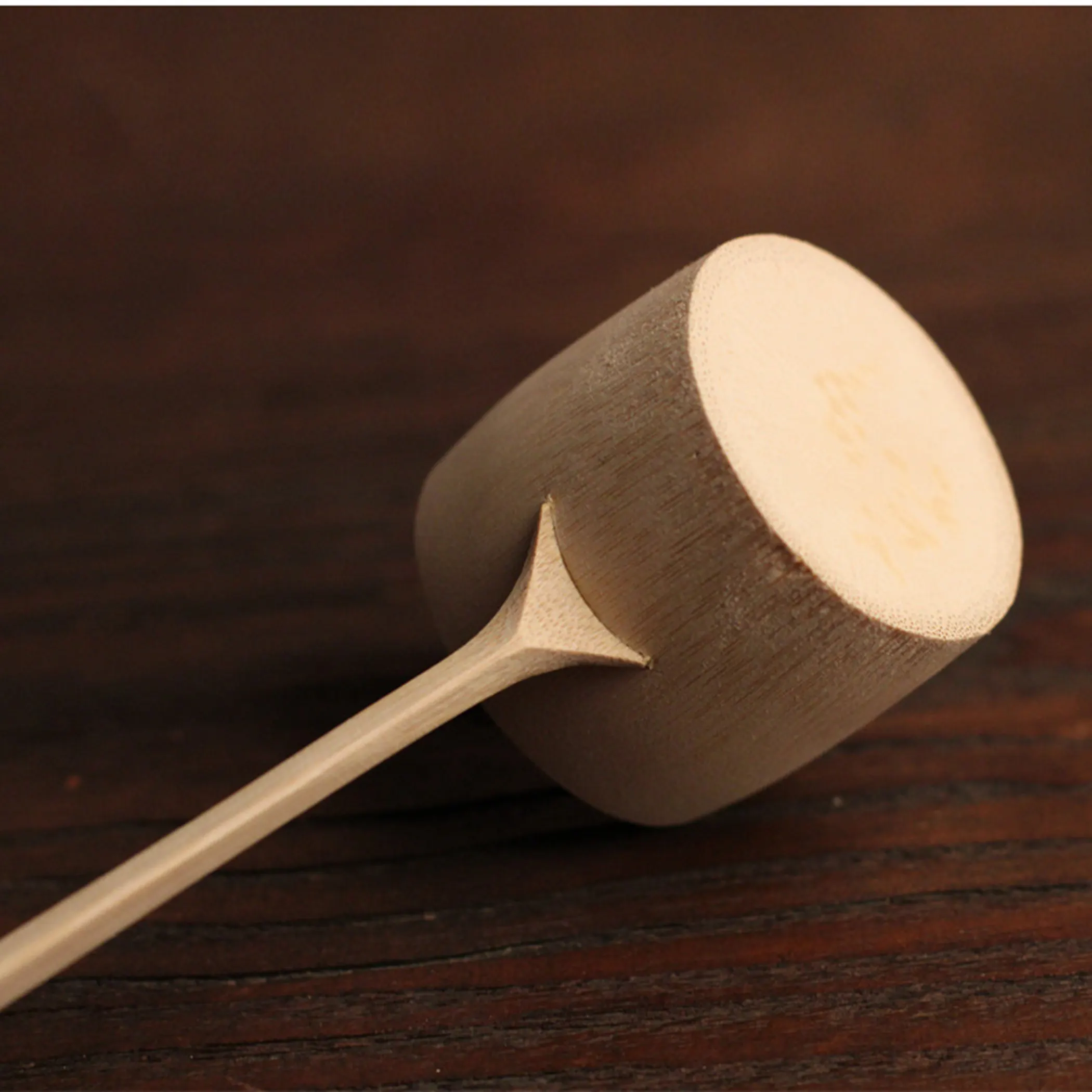 Handmade Natural Bamboo Water Ladle Hishaku Bailer Japanese Style Scoop Water Dipper Long Handle Tea Spoon for Garden Tea