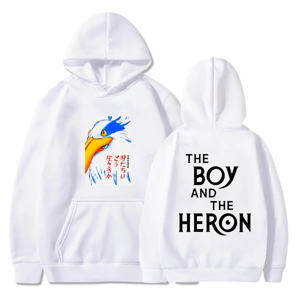 

The Boy and the Heron Hoodie 2023 Japan Anime Movie Long Sleeve Sweatshirts Harajuku Streetwear Women Men Fashion Clothes