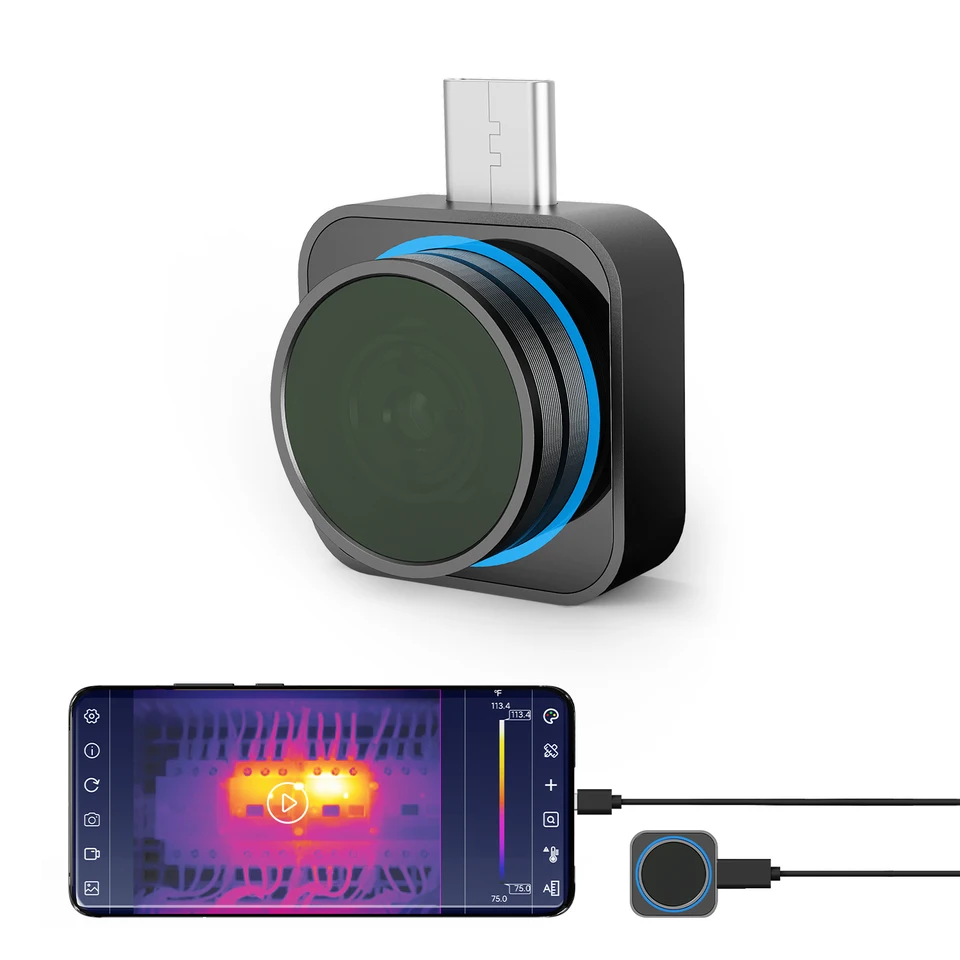 ACEGMET Ti256i 256*192 Thermal Camera For Pcb Repair, For Android