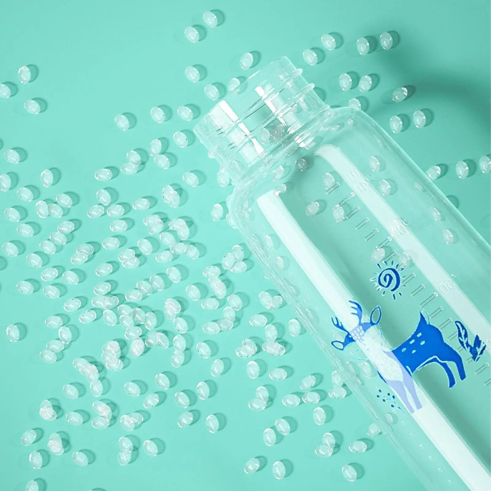 240ml 실리콘  젖병 3in1 핸즈프리 와이드 넥 조절 가능한 빠른 흐름 우유병 남아 여아 실내 야외 가정 침실용