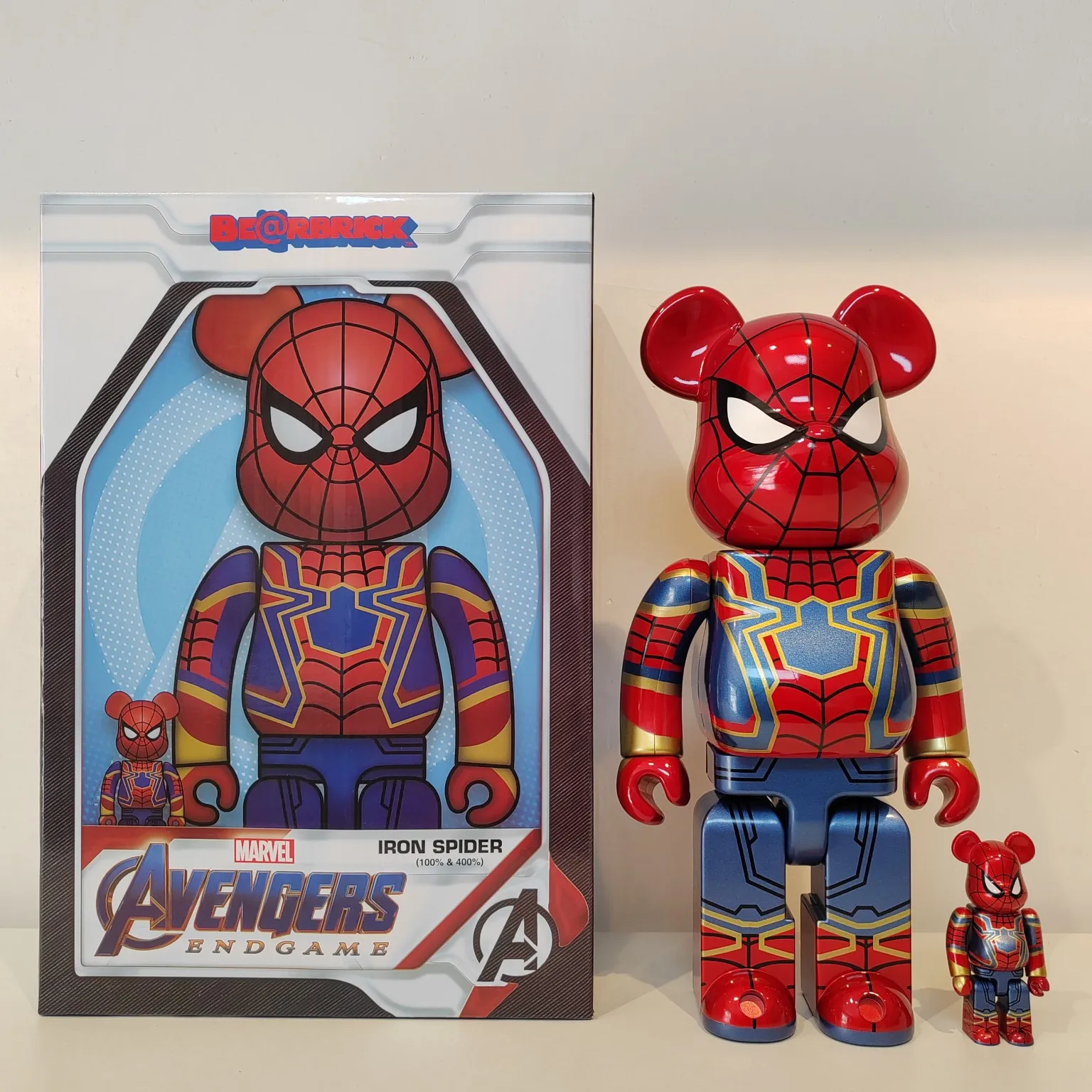 

Be@rbrick 400%+100% Set Series Cool Figure Building Block Bear Trendy Play Doll Abs Joint Sound Violent Bear Ornament Gift Toys