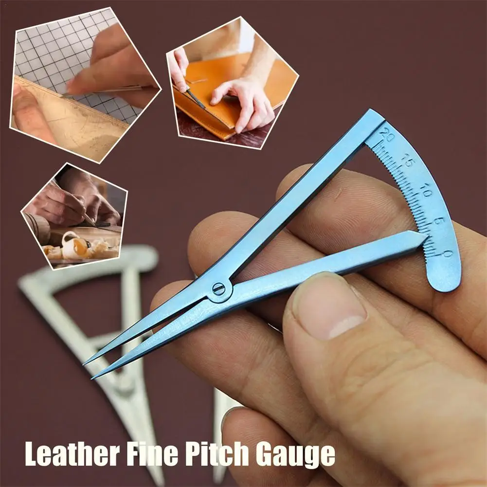 

Adjustable Leather Pitch Gauge, Marking Gauge, Edge Press, DIY Leather Measuring Tools for Woodworking Metalwork