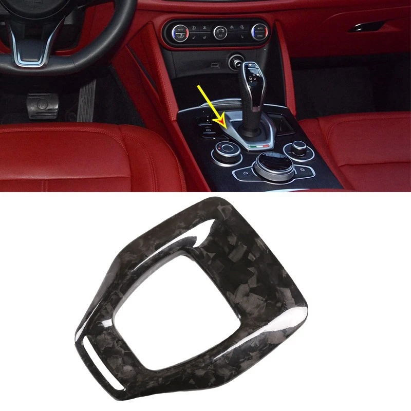 

Полностью кованые наклейки из углеродного волокна для отделки центральной консоли для Alfa Romeo Giulia Stelvio 2020