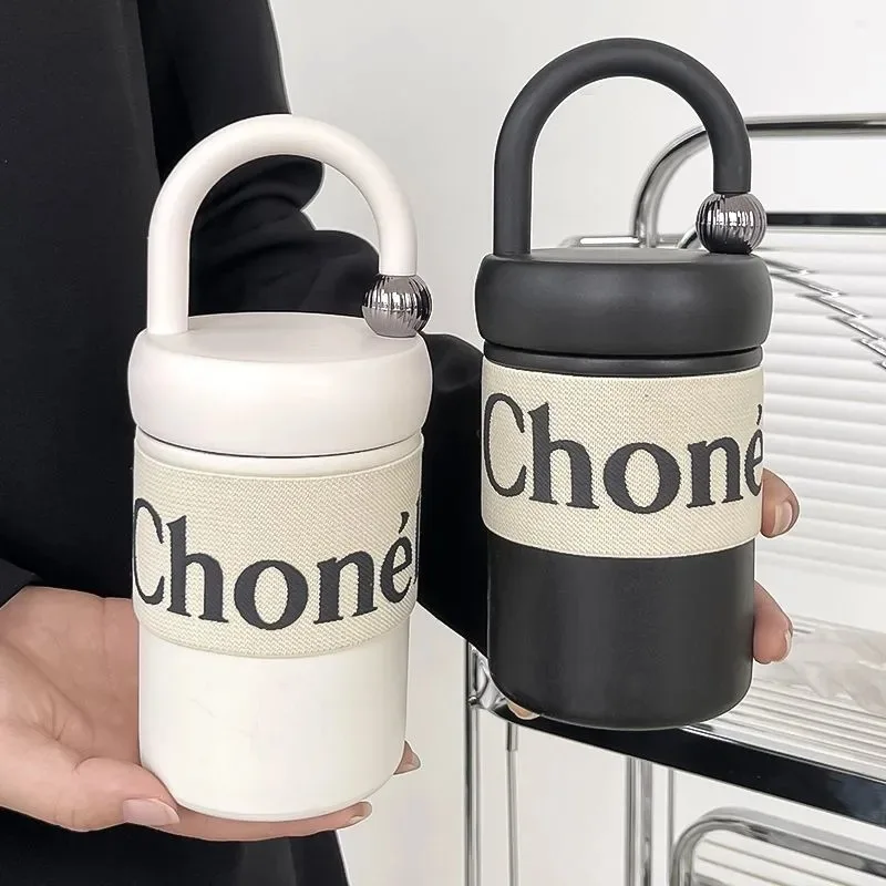 316 Stainless Steel Coffee Tumbler 400ml Insulated Travel Mug for Women Leakproof Vacuum Flask Minimalist Hot/Cold Gift Cup