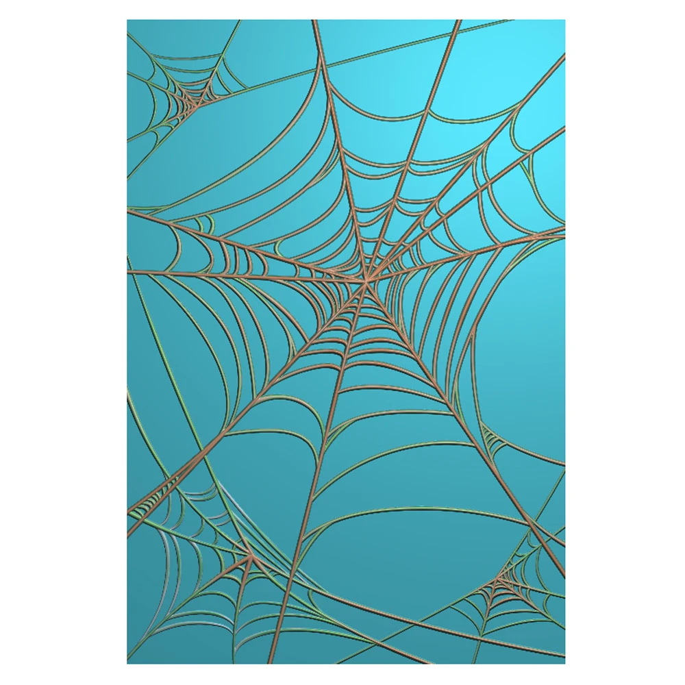 6.3*4.5inch 3D Embossing Folder Spidernet Background for DIY Scrapbooking Halloween Adding Texture Embossing Stencil New