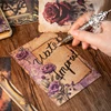 20 pcs Light Retro Poster Material Paper Mysterious Realm Collage Decorative Scrapbooking Memo Pad Diary Album Lable Stationery 3