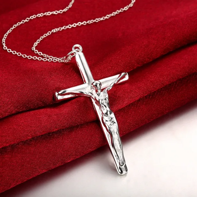 For Men Walmart Silver Cross Necklace Believe By Brilliance Men's