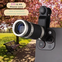 8x Telephoto Phone Lens Monocular Telescope Small Portable HD Lens with Phone Clip for Outdoor Activity Camping Hiking 1