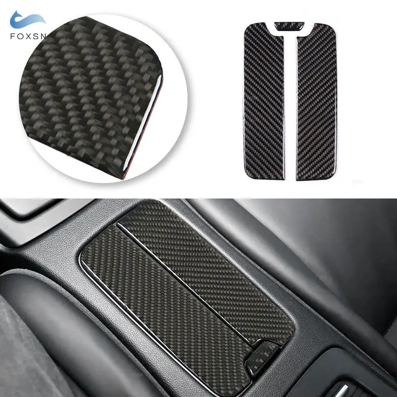 Für BMW M3 E92 Coupe E93 Cabrio 2007-2013 Carbon Faser Auto Innen Zubehör Hinten Sitz Center Armlehne box Abdeckung Trim