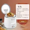 Smokeless Multifunctional 0.5L Mini Electric Oil Fryer Oven French Fries Chicken Frying Pot Grill Fried Fish Hotpot Machine EU 5
